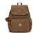 MOCHILA KIPLING CITY ZIP S GLORIOUS KHAKI MARROM - Imagem 1