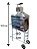 Churrasqueira de Carrinho para Espetinhos Inox + Kit Gás modelo C-800ik - Imagem 3