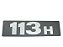 Emblema Letreiro '113H' Para Sca 113H (384112) - Imagem 1