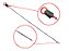Vareta Medidora Oleo 610MM Mercedes OM-366/LA (3140106872) - Imagem 1