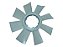 Helice 8 Pas Plastico S/ Visco Mercedes L1935/1938/1941/2635/2325/1630/1634/OM44 (0022059306) - Imagem 1
