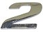 Emblema Numero 2 Cromado Mercedes AXOR/ATEGO (9438171314) - Imagem 1