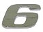 Emblema Numero 6/9 Cromado Mercedes AXOR/ATEGO (9438171714) - Imagem 1
