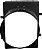 Defletor Radiador Atego Mercedes ATEGO 1718/1725/1728/2425/2428-2006... (9585050455) - Imagem 1