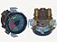 Manometro Duplo(Rosca Externa)55MM Preto Mercedes 2423/LS1938/1622/1720/L1620/L1218R (0015427008) - Imagem 1