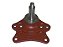 Suporte-Mola Traseiro Parte TraS/ Pino 35,8MM Mercedes 709/812/912 (6883200375) - Imagem 1