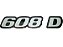 Emblema 608D (Jogo Com 2 Pecas) Mercedes L-608D (3088177314) - Imagem 1