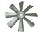 Helice Vent.Aluminio/8 PaS/ Larga/Furo 34 Mercedes L1313/1513/2013/2213/OF/OH-362/OM366 (3522052306) - Imagem 1