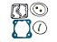 Reparo Cabec.Compr.Ar EleTraseiro S/ Lamina Cor Mercedes OM457/904/906/712C/914C/1215C/1938S/L/LK (0011300415) - Imagem 1