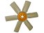 Helice Ventilador 6 PaS/ Nylon Mercedes HPN/O366/1218/1418/2318/1618 (3762000224) - Imagem 1