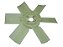 Helice (6 Pas) Plastico Mwm 420MM 4 Furo Volks 7100/8100/8140 ATE 97/MICRO ONIBUSMWM815 (2RD121303) - Imagem 1