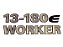 Emblema Lateral Prata 13180E Worker 1 La Volks 13180E (2S0854433G) - Imagem 1