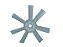 Helice Ventilador 7 Pas Mercedes OM 314/608 (3432007124) - Imagem 1