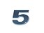 Emblema Numero 5 VW Injetado E Cromado Volks CONSTELLATION EURO V (511783) - Imagem 1