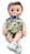 Boneco de Pano Baby Phillip (tira roupa e chupeta) - Imagem 1