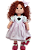 Boneca Luxo de pano 54cm de altura e rosto modelado - Imagem 1