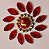Sticker - Cartela Adesiva - Autocolantes - FLOR REAL- cartela com 21 flores de 30mm cada (clique na cor para ver foto da cor. Para a cor dourada ou prata verifique a tabela na observação) - Imagem 11