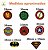 Termocolante Heróis  - Venda por Unidade -  Medidas na descrição (média 3,5 cm) - Hulk, Homem de Ferro, Super Homem, Flash, Mulher Maravilha, Batman, Capitão América e Homem Aranha - Imagem 11