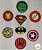 Termocolante Heróis  - Venda por Unidade -  Medidas na descrição (média 3,5 cm) - Hulk, Homem de Ferro, Super Homem, Flash, Mulher Maravilha, Batman, Capitão América e Homem Aranha - Imagem 1