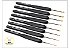 Kit de Agulhas de Croche Luxo Finas - 8 agulhas de cabo emborrachado - Cor preto-  Tamanhos: - 1,0mm - 1.25mm - 1.5mm - 1.75mm - 2.0mm - 2.25mm e 2,5mm e 2,75mm - Imagem 10
