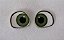 Olho Termocolante - Mod. 01 - 15x18mm e 9 x 10.5mm- Cores Marrom, Azul e Verde - Embalagem com 05 pares da mesma cor e tamanho - Imagem 7