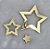 Estrela Acrílica Espelhada - Duas estrelas vazadas espelhadas - Uma de 89mm e a outra de 55mm de diâmetro. - Imagem 4