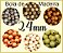 Bola de Madeira (Missanga, Miçanga, Entremeio, bola macramê) - 24mm - Pacote com 10 unidades da mesma cor - Imagem 1