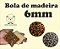Bola de Madeira (Missanga, Miçanga, Entremeio, bola macramê) - 6mm - Pacote com 15 GRAMAS da mesma cor - Imagem 1