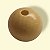 Bola de Madeira (Missanga, Miçanga, Entremeio, bola macramê) - 30mm Furo de 5mm- VENDA POR UNIDADE - Imagem 4