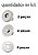 Fecho Botão Magnético para bolsa (tipo presilha) - 14mm - Cor níquel - Embalagem com 2 jogos (jogo macho e fêmea) - Imagem 2