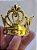 Mini Coroa de metal (ferro)  dourada ou prateada - Porta Guardanapo - Tamanho: 5 cm x 3,5 largura (base) -  Cores dourada ou prateada  - Venda por Unidade - Imagem 10