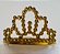 Tiara Pente Mini Coroa - Plástico dourado - 41x27mm (tamanho da coroa sem pente) *venda por unidade* - Imagem 5