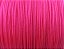 0.8mm - Fio Cordão Chines - Tassel - Cordão Nylon - Poliester  - Cor 003 Rosa Neon - Rolo com 100 metros - Imagem 2