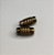 Entremeio Tubinho trabalhado Ouro Velho - 10x5mm -  Embalagem com 20 unidades - Imagem 3