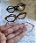 Óculos pet - Armação e lente acrílica - 9cm - Cores Leopardo, Rosa e Preto (com lentes transparentes - cristal) - Imagem 1