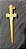 Miniatura - Espada de Acrílico Porta Óleo Dourada - Venda por Unidade - Imagem 1