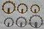 Resplendor ou Auréola em Acrílico com Purpurina - (com base para costura)  Ouro ou Prata - Tamanhos: 65mm, 75mm e 95mm - Venda por unidade - Imagem 8