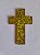 Crucifixo Cruz em Acrilico com Purpurina - Cores: Dourada ou Prateada - Tamanho:43 mm x 27 mm (expessuras 3mm aprox.) - Venda Por Unidade - Imagem 3