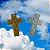 Crucifixo Cruz em Acrilico com Purpurina - Cores: Dourada ou Prateada - Tamanho:43 mm x 27 mm (expessuras 3mm aprox.) - Venda Por Unidade - Imagem 7