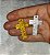 Crucifixo Cruz em Acrilico com Purpurina - Cores: Dourada ou Prateada - Tamanho:43 mm x 27 mm (expessuras 3mm aprox.) - Venda Por Unidade - Imagem 2