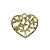 Pingente Dourado de Coração com Árvore - 26x28mm - PACOTE COM 2 UNIDADES - Imagem 2