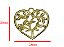 Pingente Dourado de Coração com Árvore - 26x28mm - PACOTE COM 2 UNIDADES - Imagem 4