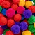 Pompom Bolinha Microfibra - 20mm - Poliéster - Pacote com 15 unidades de cores aleatorias - Imagem 1
