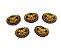 Aplicação estampada em MDF - Abóbora - 16x12mm - Pacote com 5 unidades - Imagem 1
