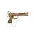 Pingente de metal Arma de Fogo/Pistola - 35x20mm - Venda por Unidade - Imagem 1