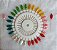 Alfinete Longo - Cartela com 30 alfinetes coloridos - comprimento 60mm - Imagem 3