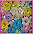 Entremeio, Passante  - Flor Colorida (tons pasteis) Vazada - Tamanho 20 mm - (Pacote com 35 unidades) cores aleatórias - Imagem 1