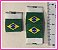 Etiqueta Bandeira do Brasil - Tamanhos: (P-17X12 mm Dupla Face) - (M-50X25 mm) (G-85X50 mm) - (Pacote com 10 etiquetas) - Imagem 2