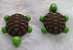 Botão plástico Tartaruga - Verde ou Marrom - 23X23MM *(Pacote com 3 botões) - Imagem 4