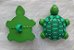 Botão plástico Tartaruga - Verde ou Marrom - 23X23MM *(Pacote com 3 botões) - Imagem 6